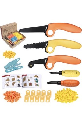 Cardboard Construction Kit 401 PCS - DIY Building Set for Kids, STEM Projects