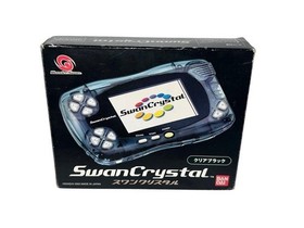 Swan Crystal WonderSwan Clear Black JAPAN Bandai BOX Instruction
