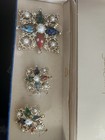 Vintage Sarah Coventry Floral Brooch & Clip-On Earrings Set — photo 4