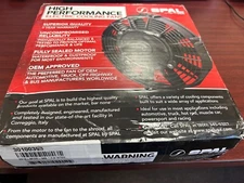 7.5in Pusher Fan Straight Blade 437 CFM SPAL 30100393 (used & partially broken).