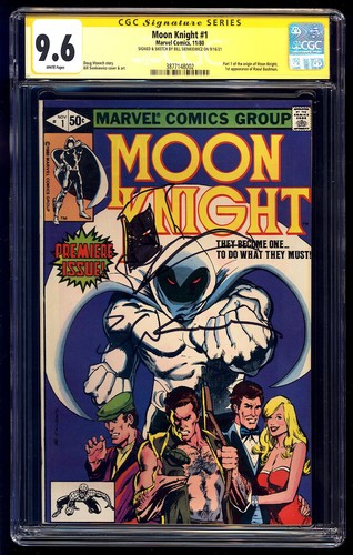 Moon Knight #1 SS CGC 9.6 Bill Sienkiewicz Signature Series with Remarque 1980