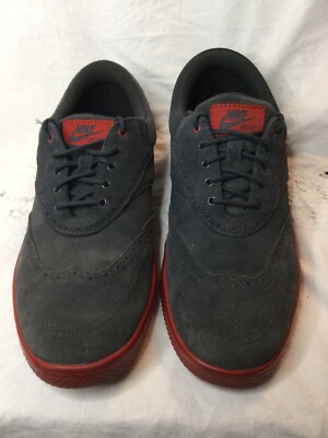 Nike 533094-003 Lunarlon Gray & Red Suede Wingtip Golf  display picture 2
