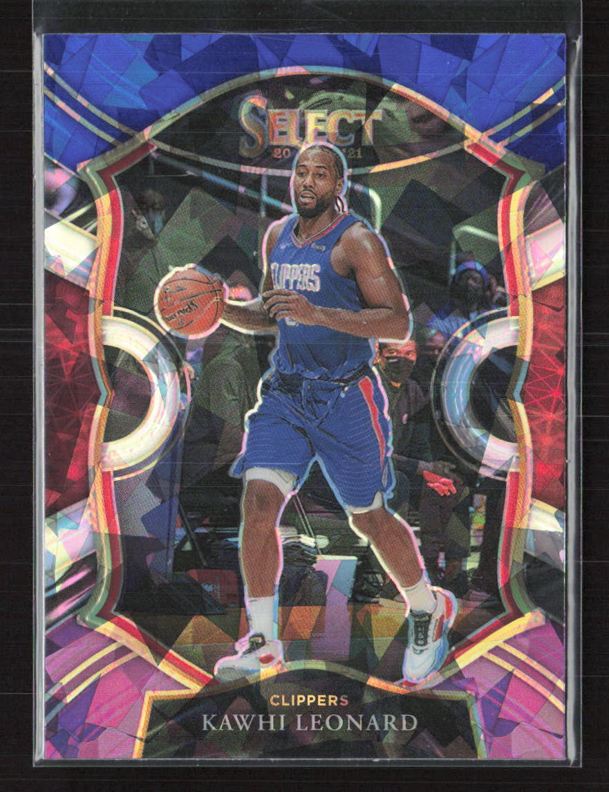 2020-21 Panini Select #37 Kawhi Leonard Blue Red Pink Los Angeles