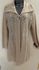 Rocha John Rocha lambswool 70  angora 20 Single Button Cardigan Size 12