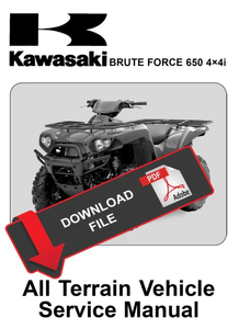 Kawasaki KVF650 Brute Force 2007 2008 2009 Service Repair Manual KVF