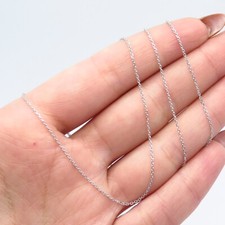 925 Sterling Silver Italy Rolo Chain Necklace 17"