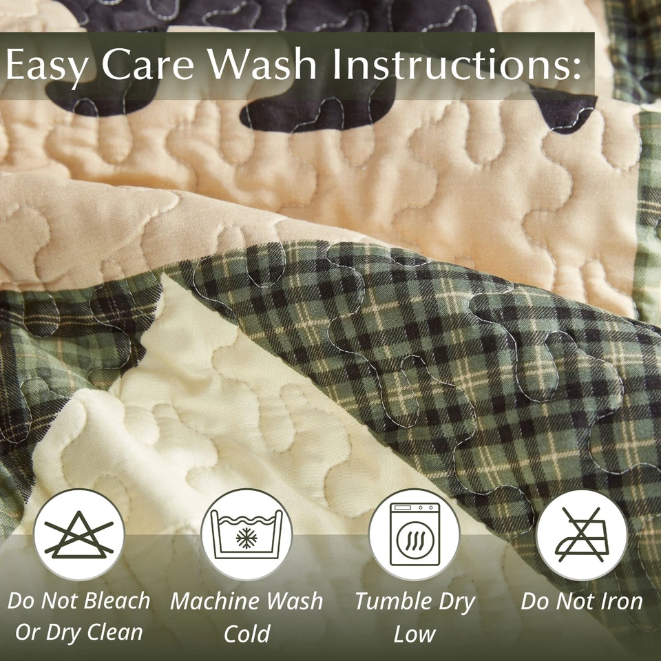 Virah Bella - Bear Star - Lightweight Reversible Quilt Set - Image 3 of 4