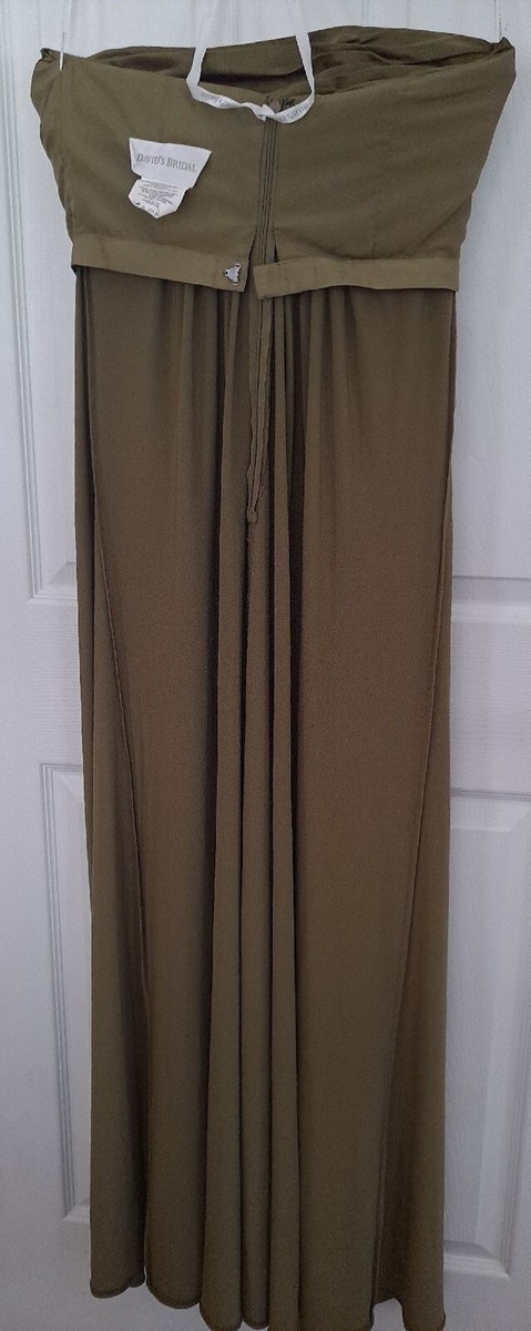 princess polly baby blue dress Martini olive green bridesmaid dress size 4 main image 0
