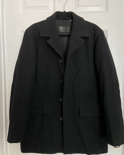 Pure new Wool Mark Black Jacket 