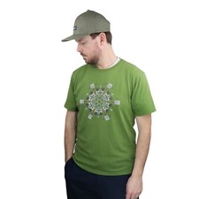 Vtg Patagonia Ski Patrol Graphic T Shirt Green USA Made Y2K Rare Tee Mens Medium