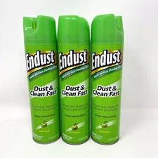 Lot of 3 Endust Multi-Surface Dusting and Cleaning Spray, Green Apple NEW