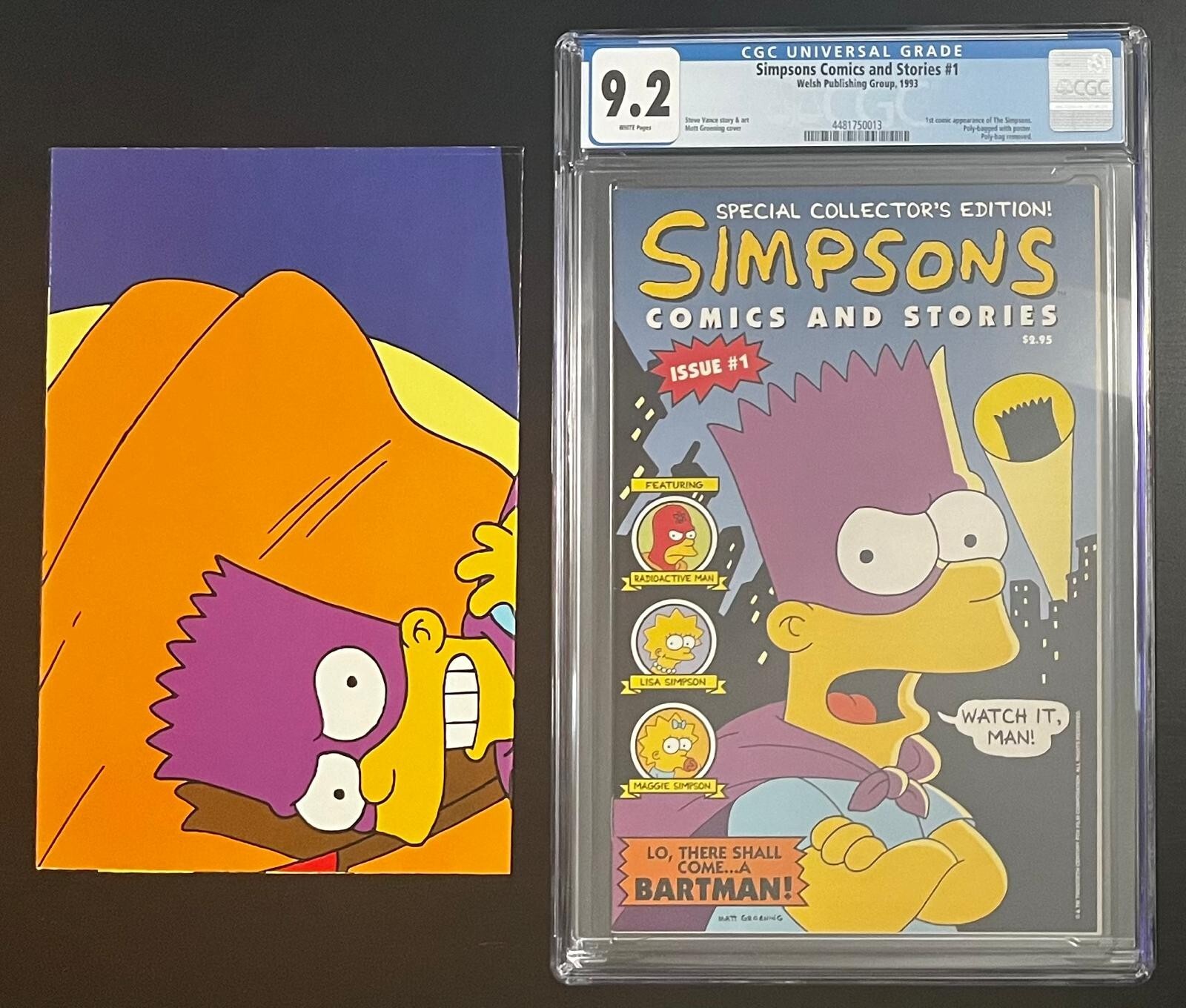 シンプソンズ コミック 1 創刊号 Simpsons Comics CGC 【公式通販】