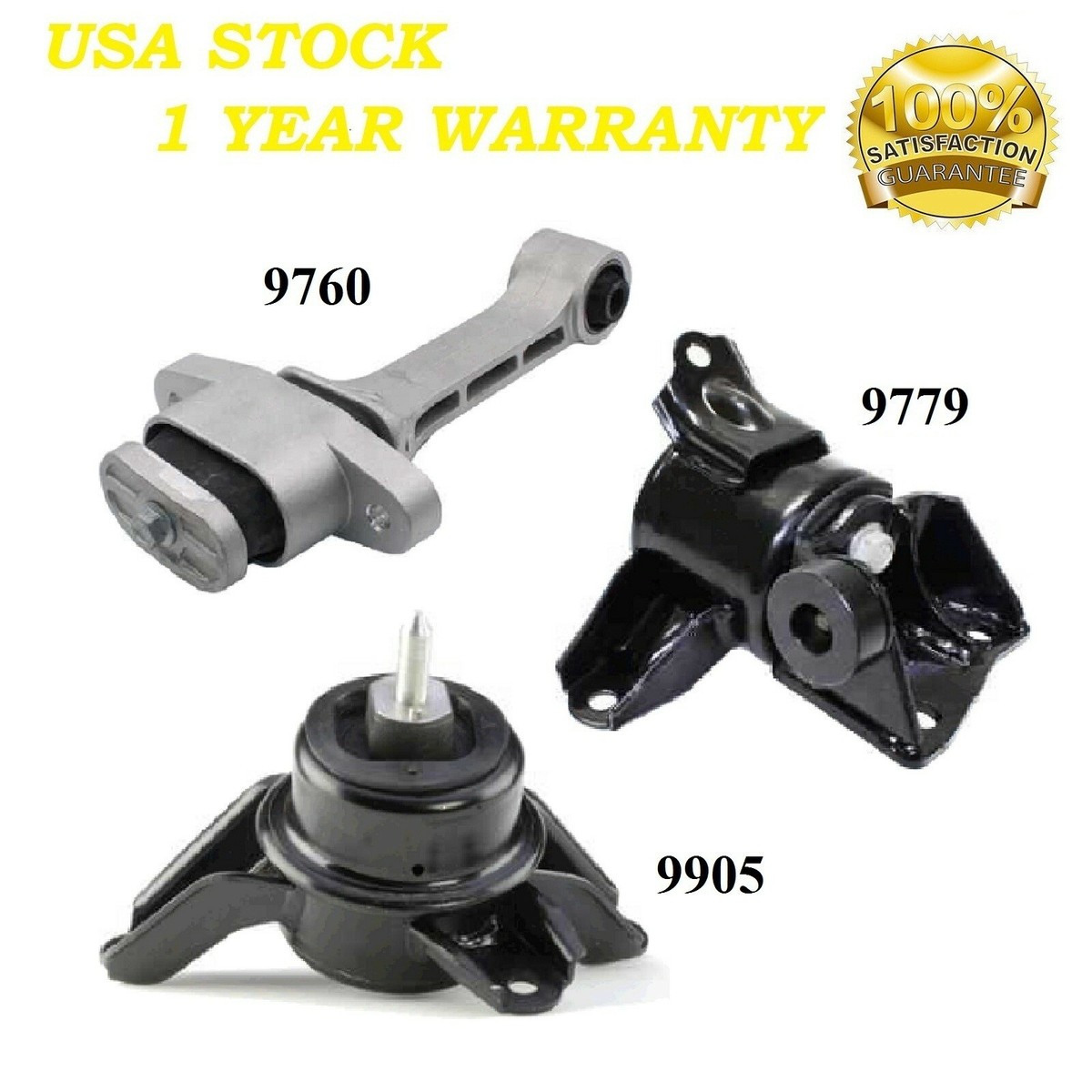3 PCS Front Motor & Trans Mount FIT 2011-2013 Hyundai Tucson 2.0L