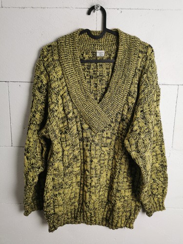 Vintage Damen Strickpullover Mehrfarbig Size 38 BE007
