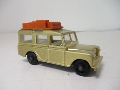 Jouet Land Rover Safari Matchbox Vintage, échelle 1:64, Couleur Verte - Occasion