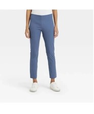 A New Day Women's Sz 4R Blue High Rise Side Zip Skinny Ankle Stretch Pants NWT