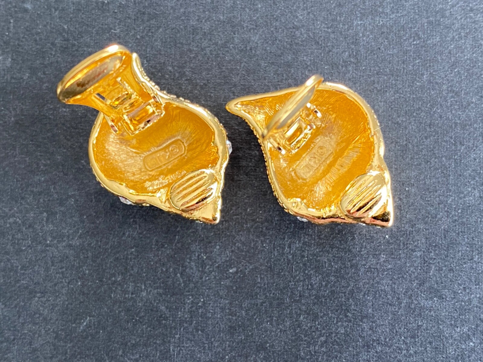 Earrings Sea Shell KJL Kenneth Lane Vintage - image 8