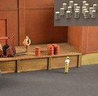 Produits MP US Oil Drums HO Scale 18 Pcs, Diorama drum fuel baril # H058