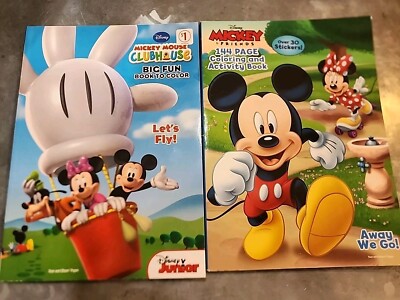 Disney Mickey & Friends Coloring and Activity Pages - Away We Go & Lets Fly