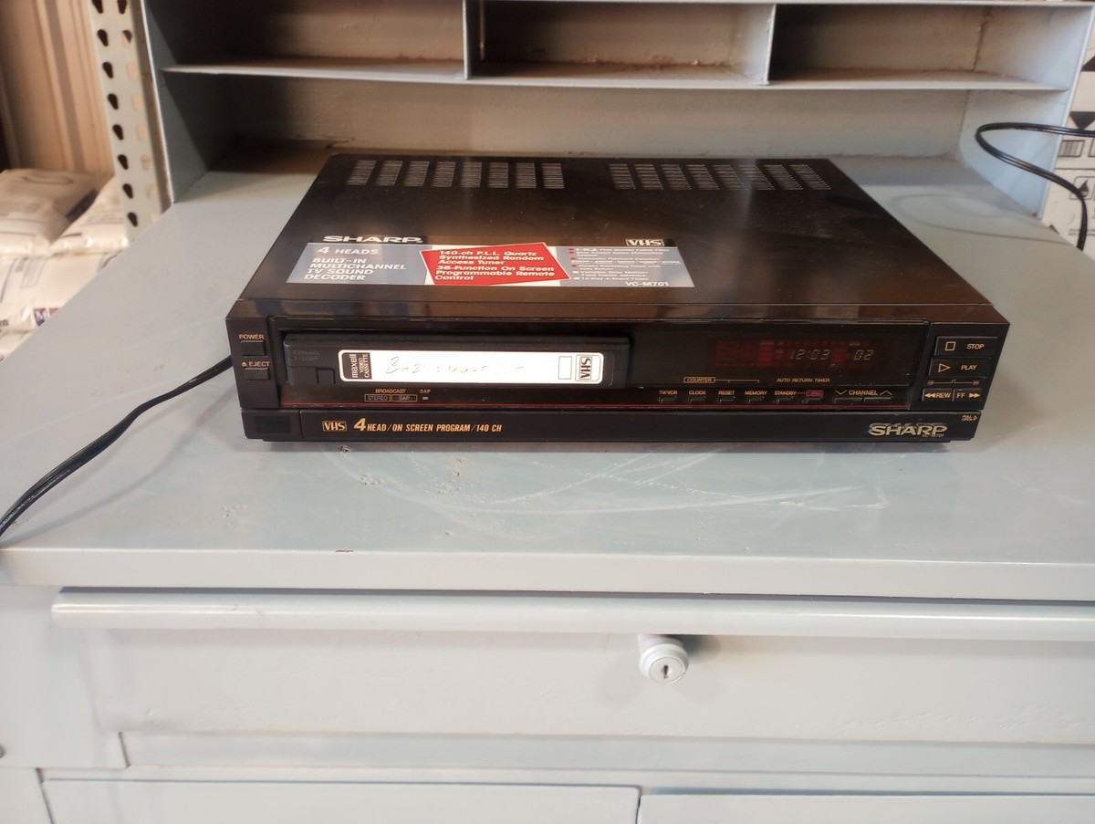（値下げ大歓迎！）SHARP my VIDEO VC-36S　VHS レコーダー Sharp VC-M701U VCR 4-Head / On Screen Program / 140 Ch Video