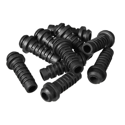 10 Stück PVC Zugentlastung Kabelknickschutz 5mm Innendurchmesser Schwarz