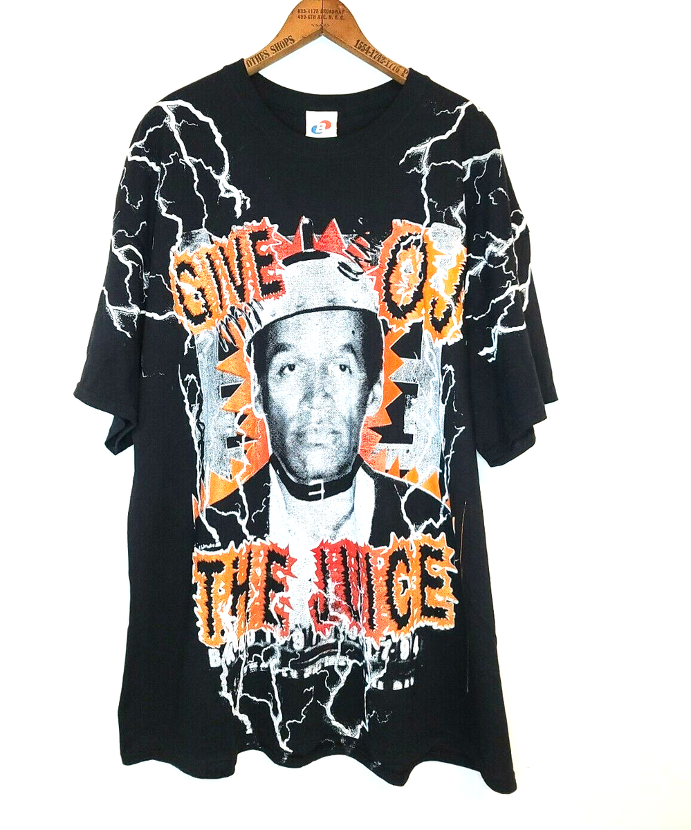 OJ Simpson Give OJ The Juice All Over Print Vintage T-Shirt
