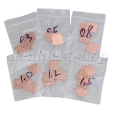 30 pcs 15x15mm Copper Sheet Shim Piece Heat Sink Thermal Pad For GPU CPU Laptop