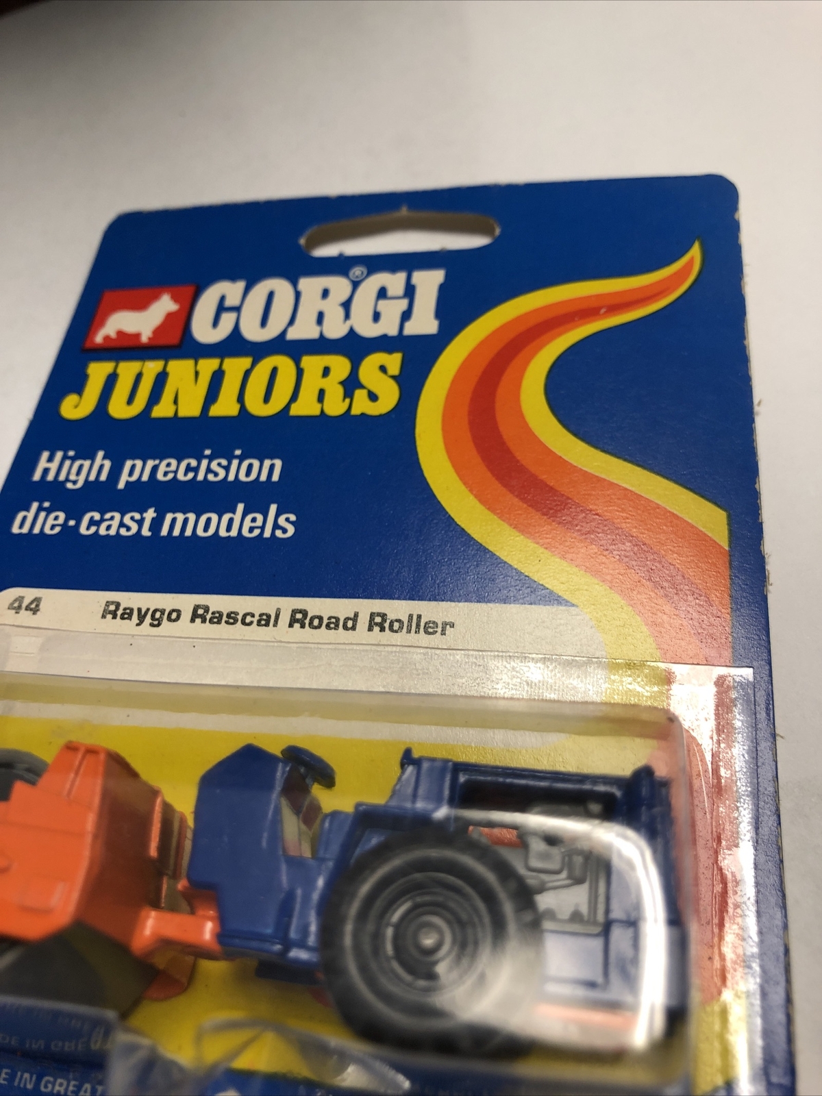 Vintage Corgi Steam Roller Raygo Rascal 600 Blue/Orange Road Roller 1/ ...
