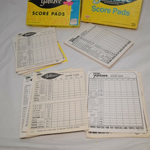 Vintage YAHTZEE Game Score Pads over 150 sheets. - Picture 2 of 3