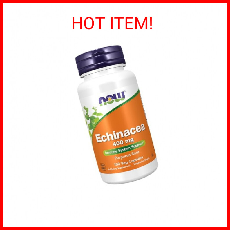 NOW Foods Supplements, Echinacea (Purpurea Root) 400 mg, Immune System Support*,