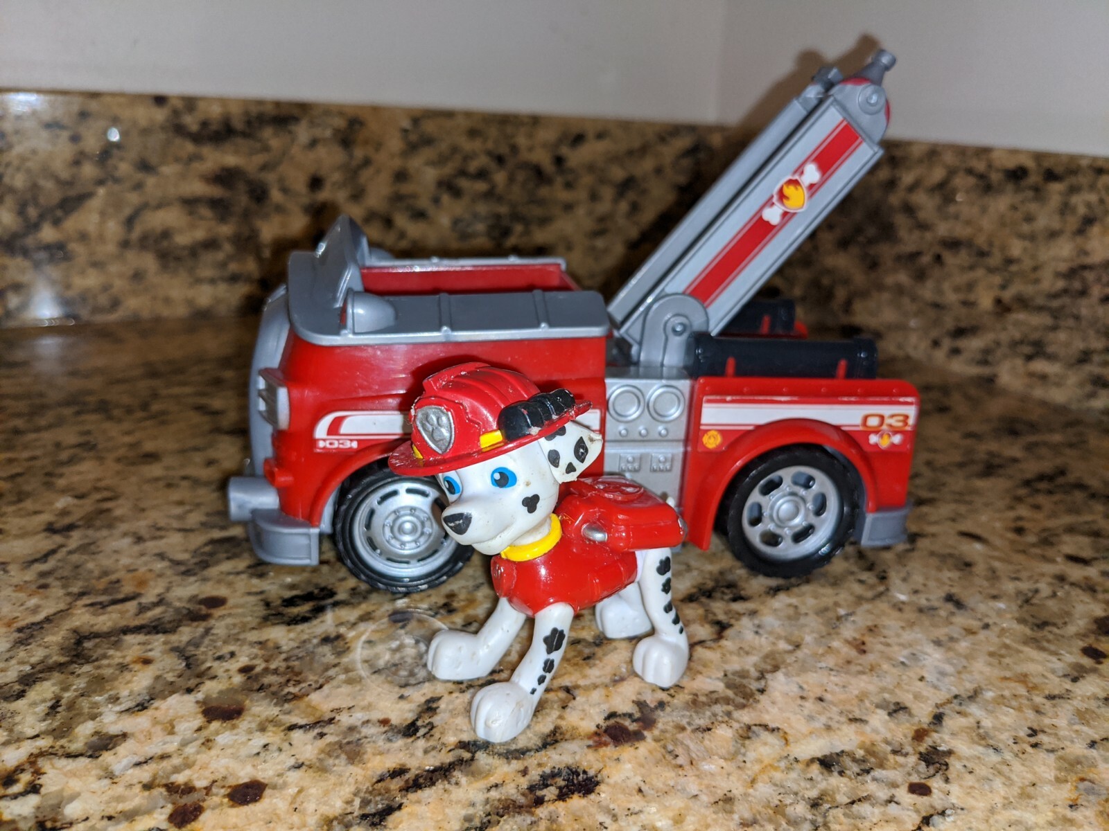 paw patrol marshall forest fire truck