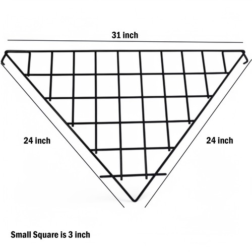 Heavy-Duty Grid Mesh Panel – Retail Display Stand, Chrome/Black, Multiple Sizes - Picture 85 of 100
