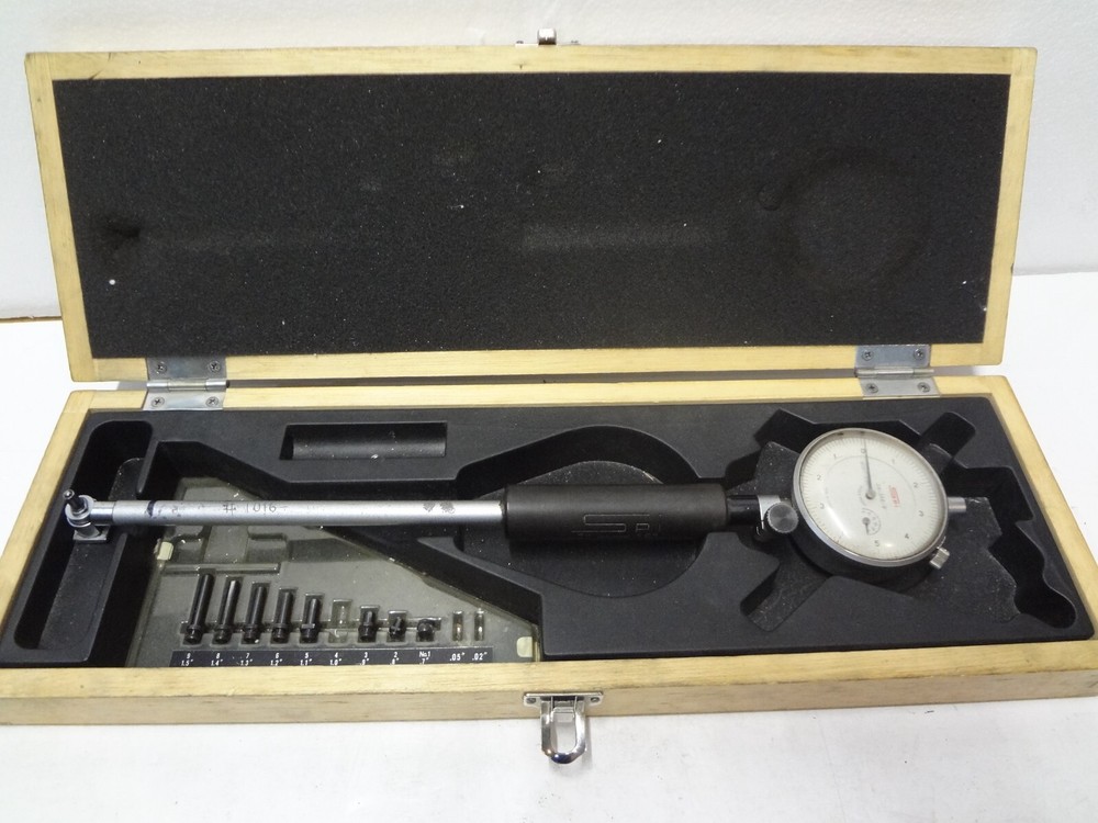 SPI 24-374-1 Dial Bore Gage 0.7-1.5 Inch Range 0.0005 Graduation 6 Inch Depth  