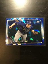 2021 Topps Chrome Sapphire Joey Wendle #296 Tampa Bay Rays PWE