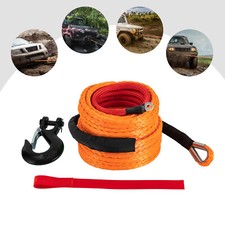3/8"x60 Synthetic Winch Rope Line Recovery Cable 19854 LBS for UTV Jeep Winch us