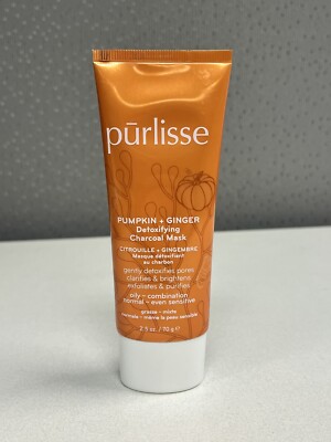 New  Purlisse Pumpkin & Ginger Detoxifying Charcoal Mask (full size 2.5oz)