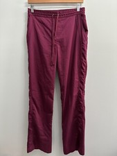 Healing Hands Purple Label Pocketed Elastic Waist Wine Red Scrub Pants  MT