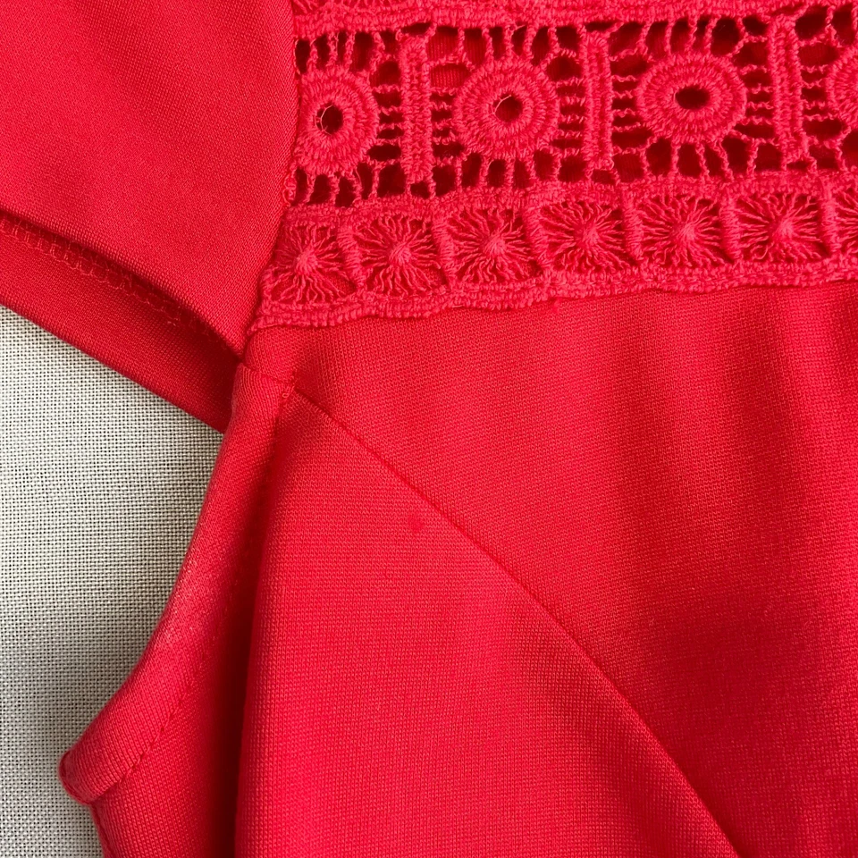 Boden Hera Ponte Knit Dress Women Size 6 Pink Stretch Lined Midi Length - Image 4 of 4