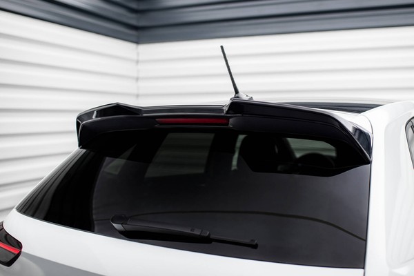 Spoiler CAP FüR VW Polo GTI Mk6 Facelift Schwarz Heckspoiler Dachspoiler-image