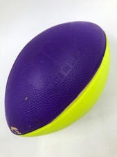 Poof Mini Foam Football Yellow & Purple Made In USA - Floats - Pool Ball 5.5โ