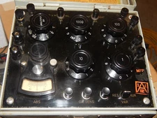 Signal Corps ZM4 B/U Resistance & Impedance Bridge by Shallcross - Good Condx