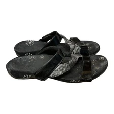Vionic Sandals Women’s Size 9 Jodie floral leather black