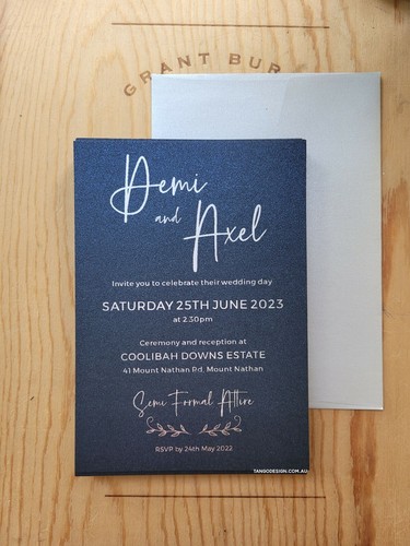 Wedding INVITATION CARD BIRTHDAY christening invitation rosegold 3SAMPL - Picture 6 of 12