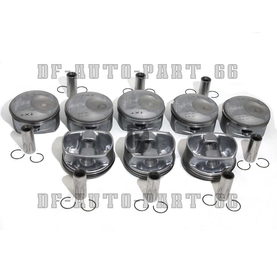 Kit de 8 pistones y anillos Mahle para Porsche Cayenne Panamera S GTS 4,8 L V8 957 970 Foto 4 de 4