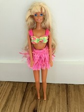 Hawaiian Fun Barbie Doll Vintage 1990 Mattel Blonde Beach Bikini