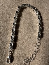 Stylish Four Leaf Clover For Luck Silver Bracelet