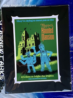2021 Walt Disney WDI Haunted Mansion Muppets Gonzo Pepe Print Destination D23