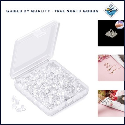 Lightweight Earring Back Pads 1200 Pcs Clear Silicone for Replacement Needs