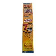 Kodak MAX Versatility 400 35mm Color Film - 7 Rolls 192 Exp FACTORY SEALED NOS