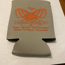 HARLEY DAVIDSON CAN KOOZIE Tampa/ Panama City/ Tallahassee/ New Port Richie